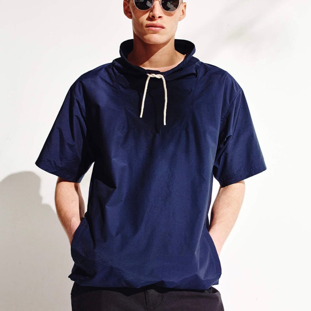 NWT SATURDAYS NYC BLUE CALEB WINDBREAKER SIZE S